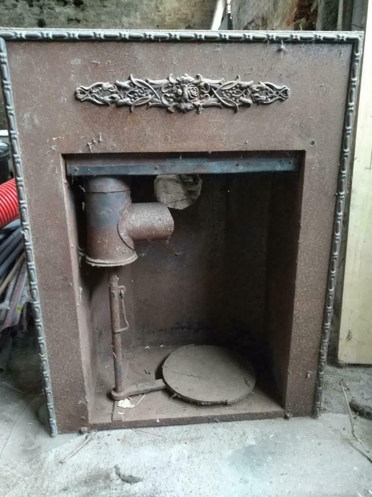 Manteau de cheminée ancienne, Enlèvement ou Envoi, Utilisé, Cheminée sur pied, Cheminée au bois