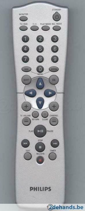 Philips Afstandsbediening voor DVD recorder RC25510/01, Audio, Tv en Foto, Ophalen of Verzenden, Gebruikt