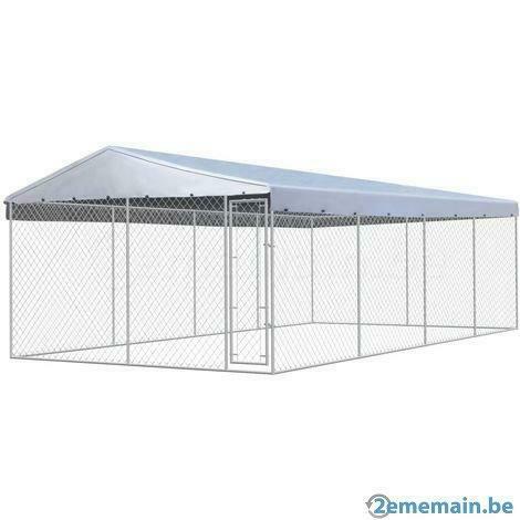 Chenil 8m x 4m = 32m² + TOIT enclos chien XXL parc chien, Animaux & Accessoires, Envoi, Neuf