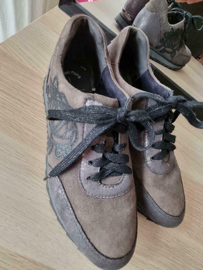 Q3) GABOR-sneaker, P37 suède en leer, Kleding | Dames, Schoenen, Bruin, Verzenden, Gabor, Zo goed als nieuw