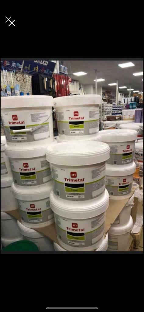 peinture  primaire trimetal 10lt  primaire 71,97€, Bricolage & Construction, Peinture, Vernis & Laque, Enlèvement, Neuf, Peinture