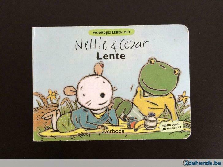 boek nellie & cezar woordjes leren thema lente, Enlèvement ou Envoi, Utilisé, 0 à 6 mois
