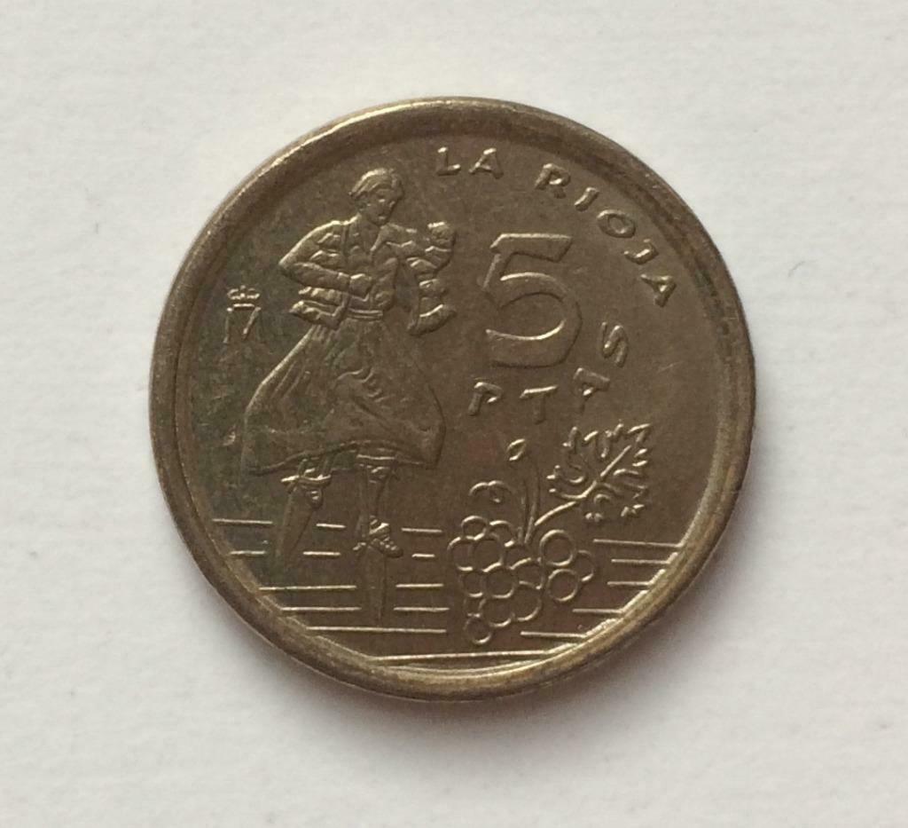 5 pesetas (1996), Enlèvement ou Envoi, Autres pays, Monnaie en vrac