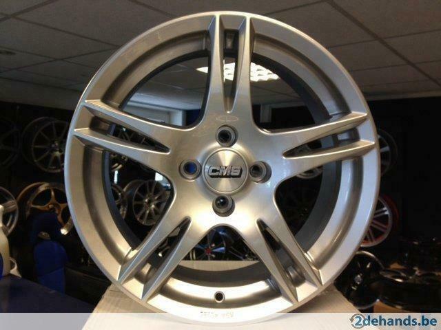 NIEUWE 16 inch 4x100 hyper zilver CMS alu sportvelgenset, Neuf, Enlèvement ou Envoi, 16 pouces, Jante(s)