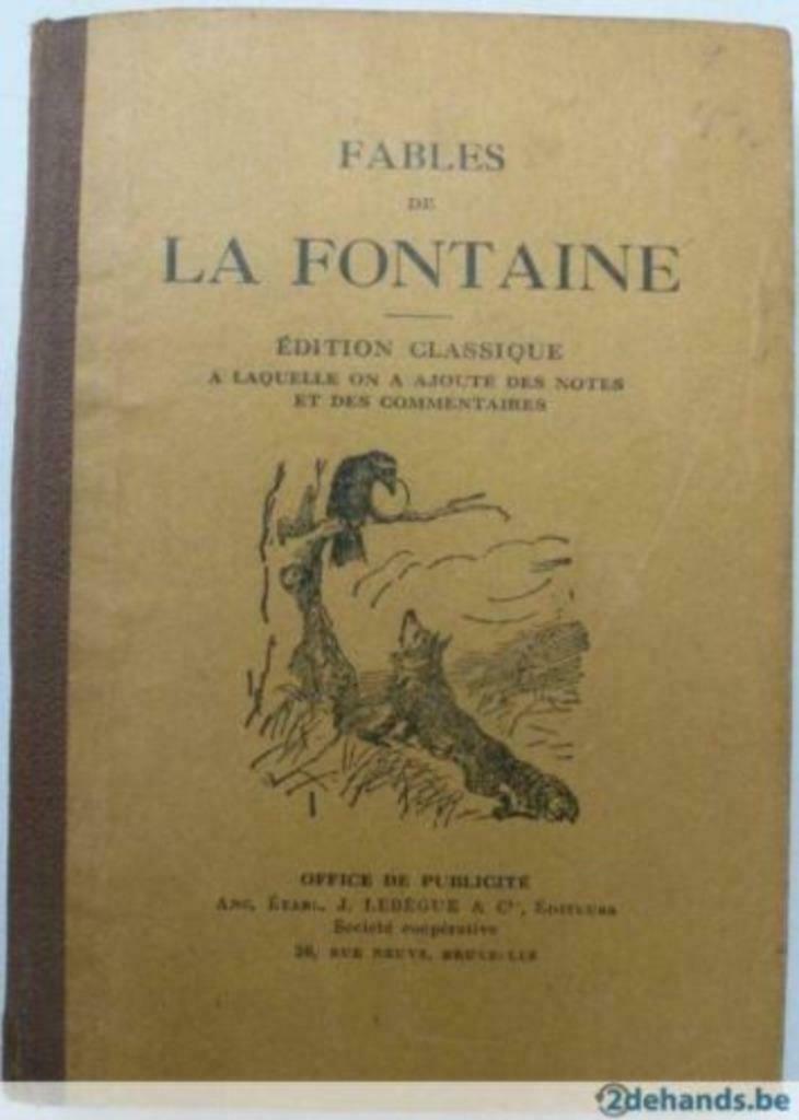Fables de La Fontaine 1857, Antiquités & Art, Envoi