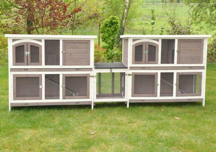 Clapier XXL avec enclos double clapier lapin furet chinchill, Envoi, Neuf