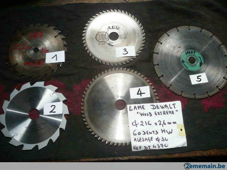 lames de scie circulaire à  denture rapportée + 1 disque, Bricolage & Construction, Enlèvement ou Envoi, Utilisé