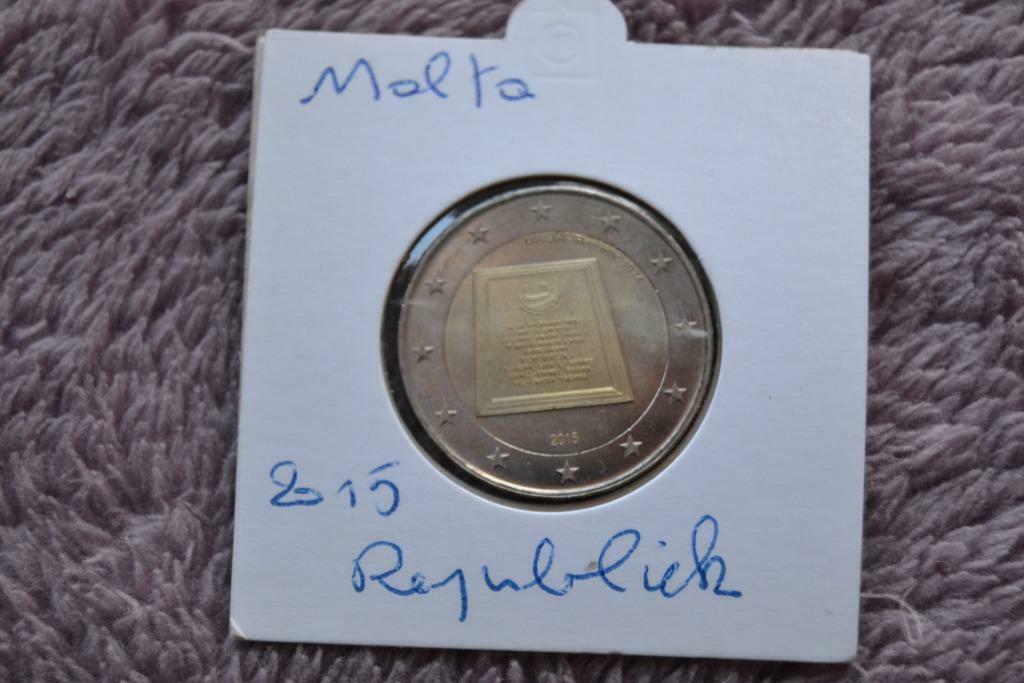 2 euromunt Malta 2015, Postzegels en Munten, Ophalen of Verzenden, Malta, 2 euro, Losse munt