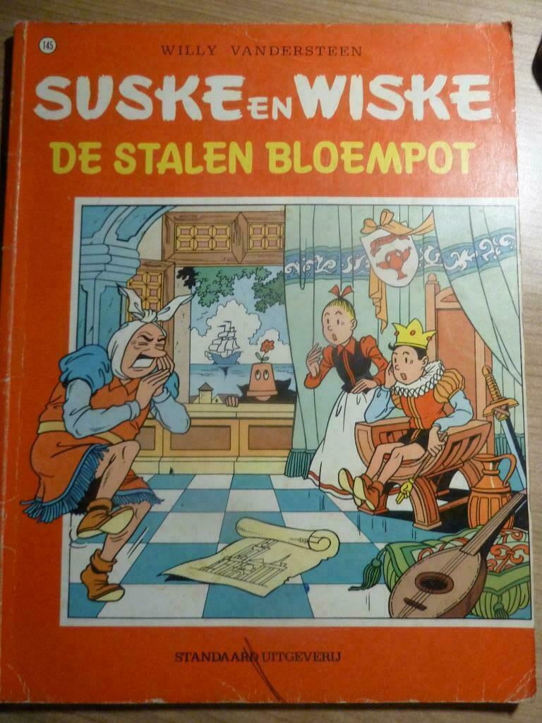 145 De stalen bloempot, Boeken, Gelezen, Willy Vandersteen, Eén stripboek, Ophalen of Verzenden
