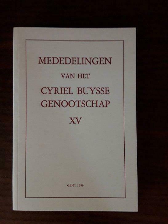Mededelingen van het Cyriel Buysse Genootschap XV, Boeken, Ophalen of Verzenden, Nieuw, Overige typen