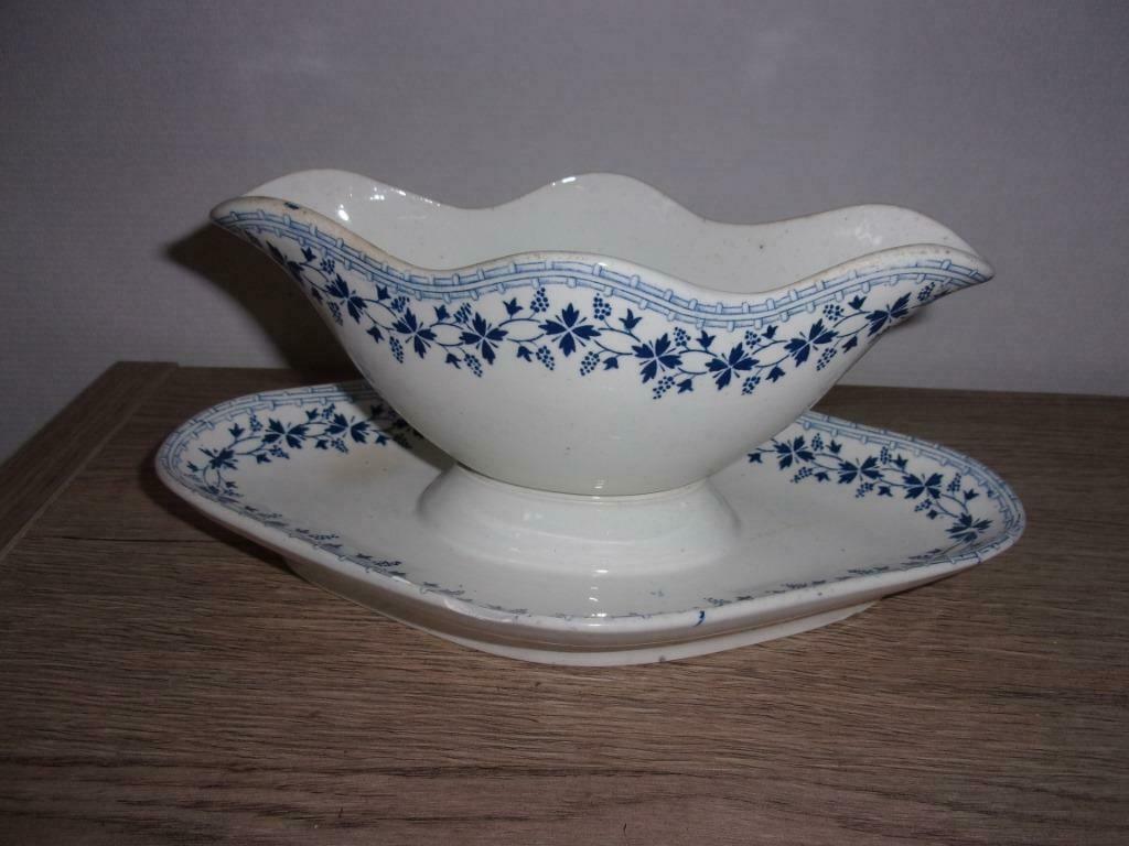 ancienne saucière monobloc Moulin des Loups Bleuets, Enlèvement ou Envoi