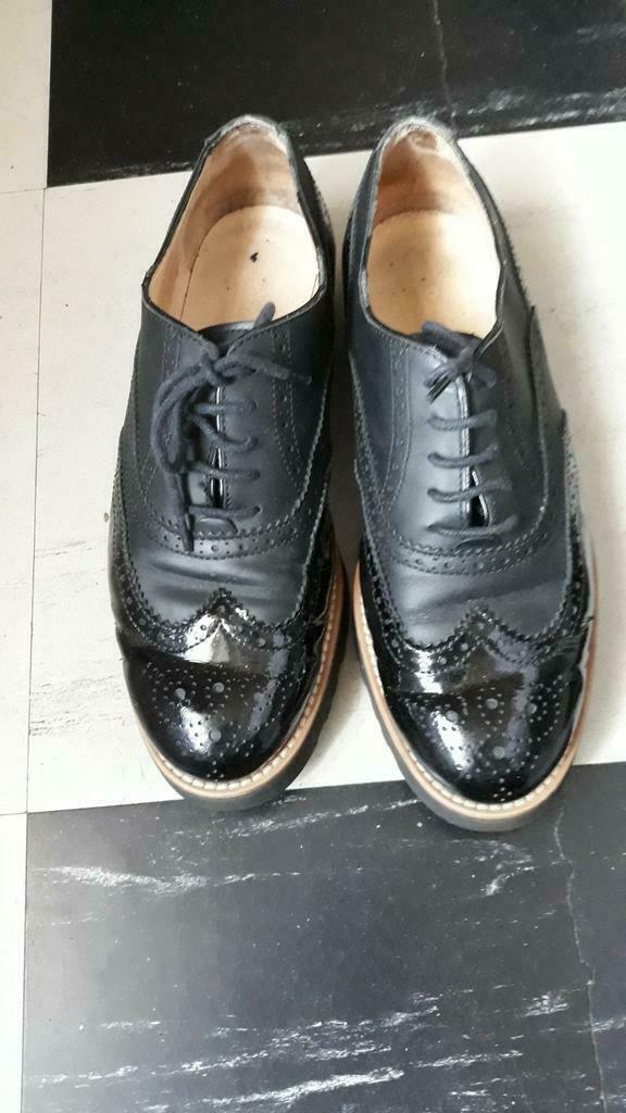 Hogan Derby schoenen zwart leer, Verzenden, Zo goed als nieuw