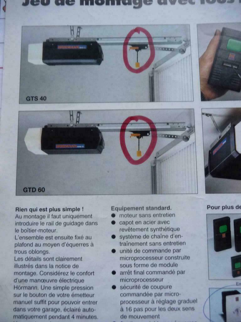 chariot de traction de porte motorisée - HORMANN -, Bricolage & Construction, Châssis & Portes coulissantes, Enlèvement ou Envoi