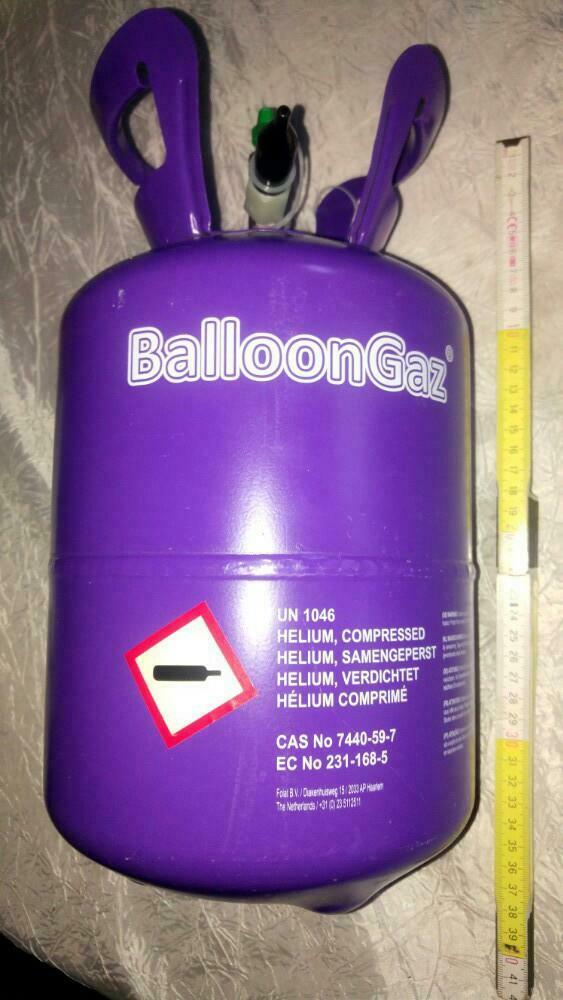 Bonbonne bouteille a gaz helium vide 2.2kg 7L cn sky211034, Enlèvement ou Envoi, Comme neuf