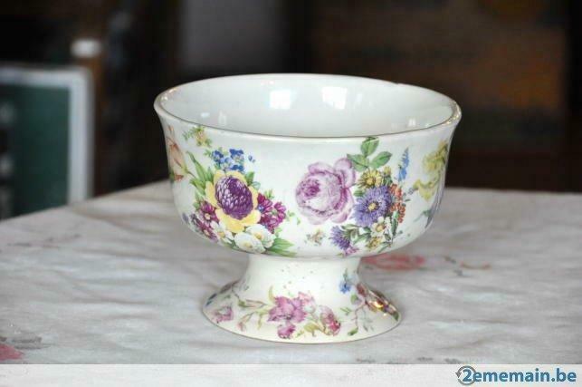 coupe a fruit sur pied faience bequet, Enlèvement ou Envoi