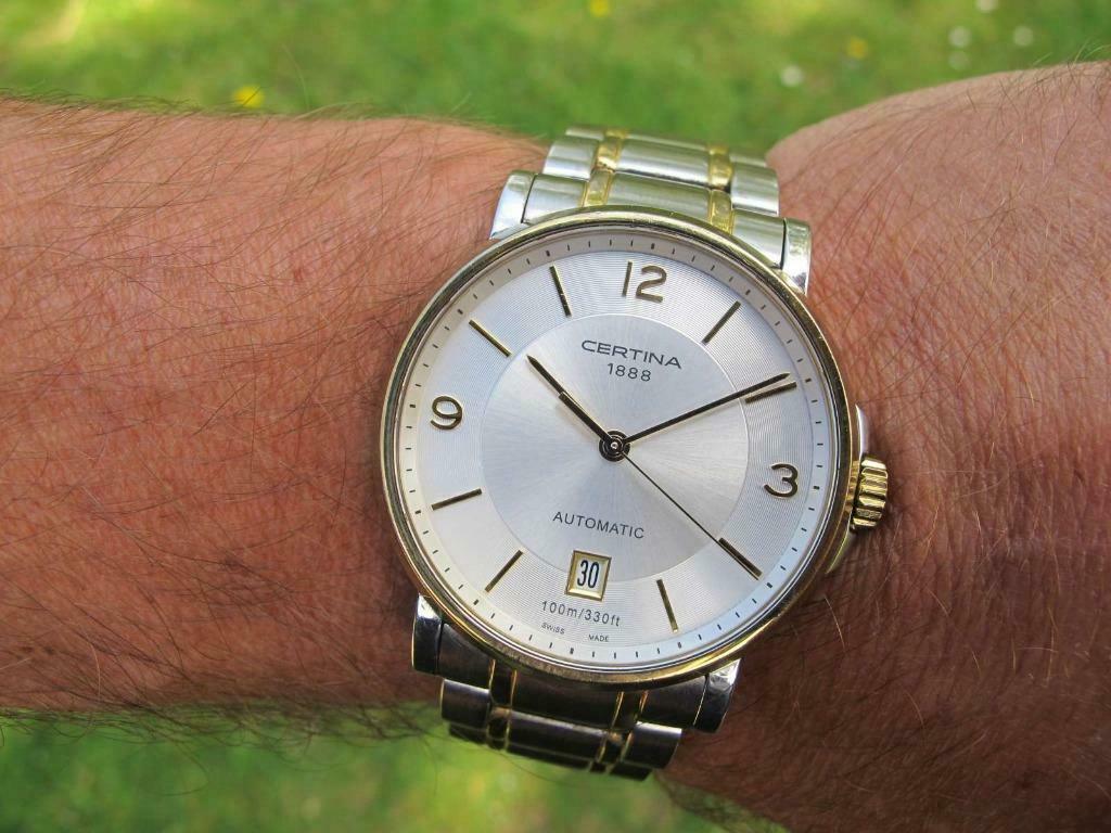 Certina XL automatic 100 m sapphire box papers, Ophalen of Verzenden, Gebruikt