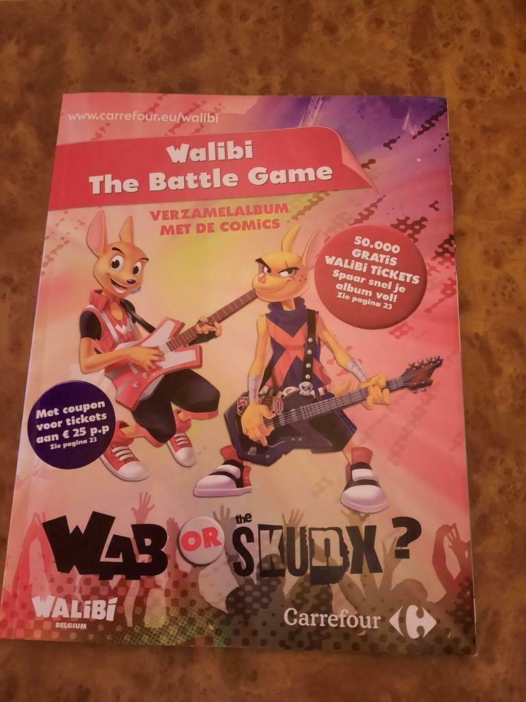 Verzamelboek + extra kaartjes Walibi, The Battle Game, Ophalen of Verzenden, Nieuw, Stickers en Plaatjes