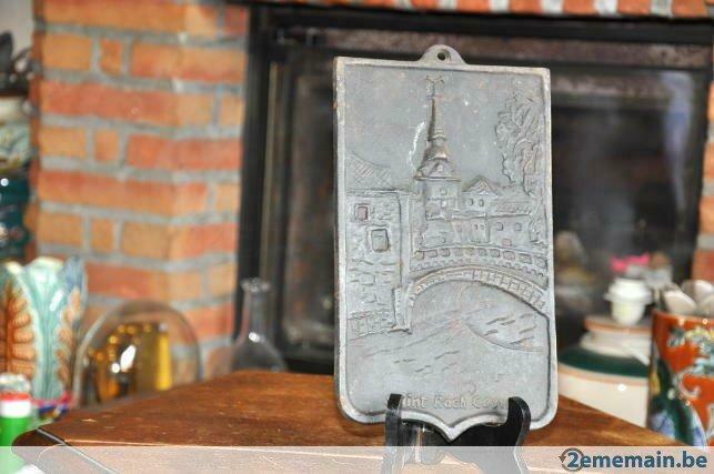 plaque murale en fonte couvin st roch, Maison & Meubles, Enlèvement ou Envoi, Utilisé