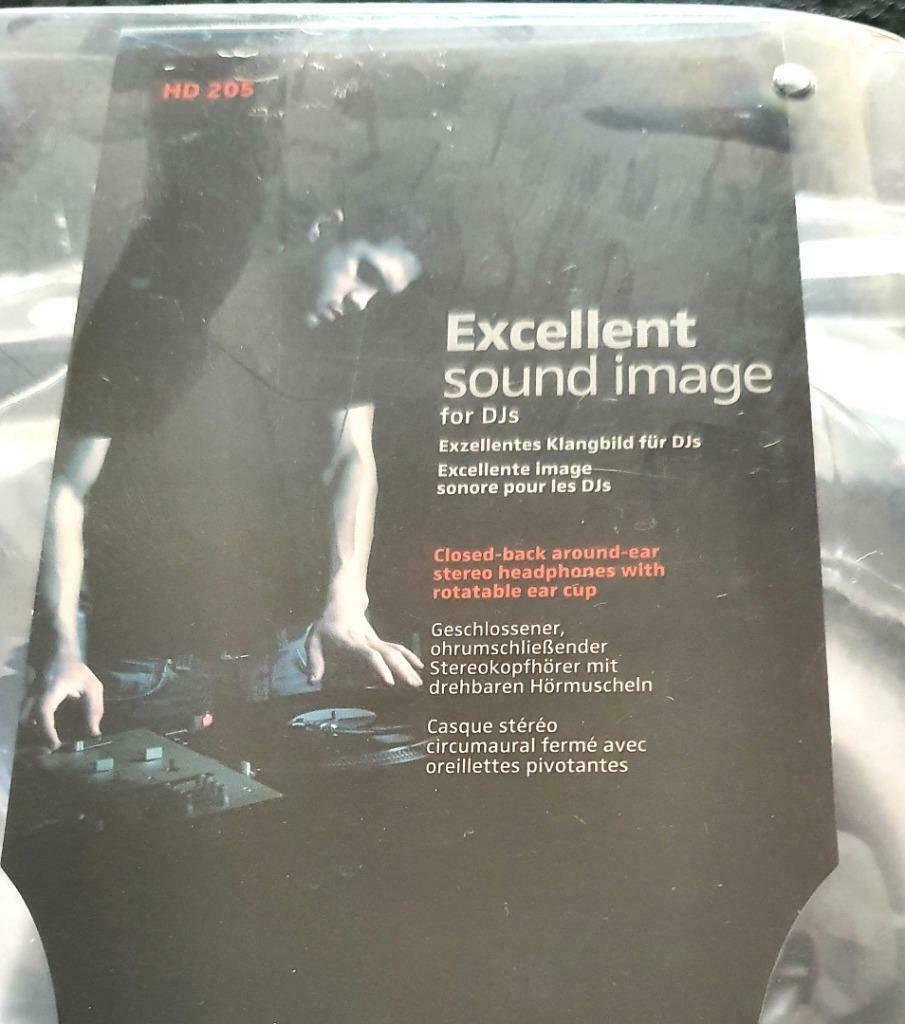 CASQUE DJ - HD 205- SENNHEISER et sac transport platine, Enlèvement, Comme neuf, Supra-aural, Sennheiser