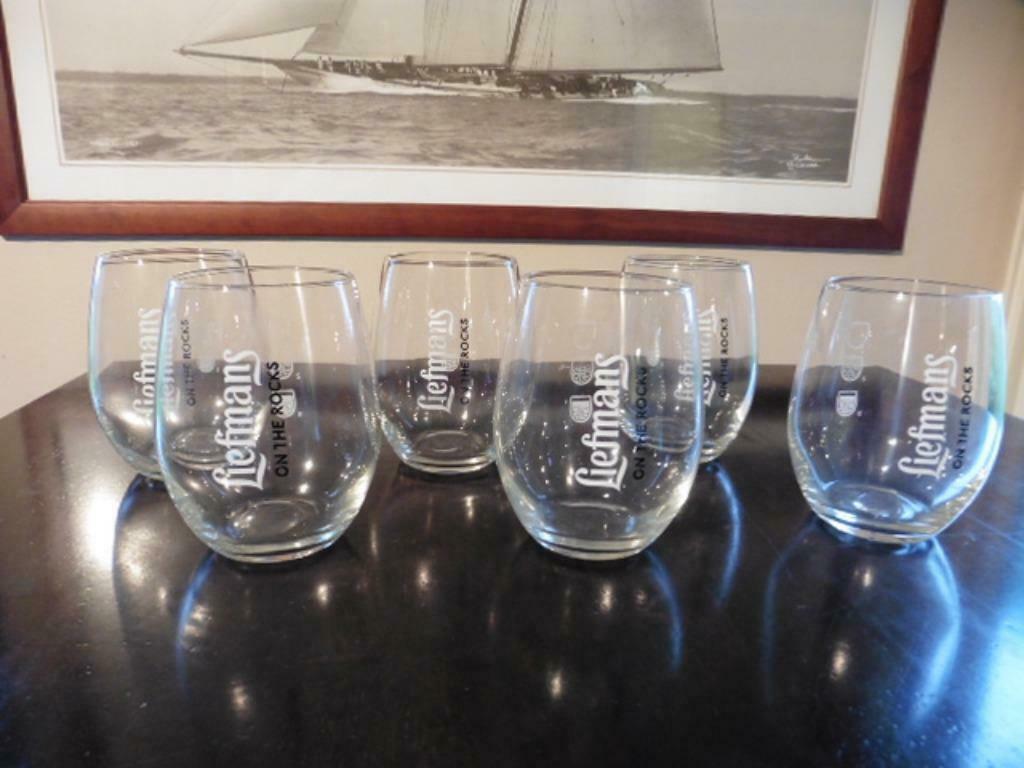 Liefmans on the rocks glas (2 types), Verzamelen, Ophalen of Verzenden, Zo goed als nieuw, Bierglas