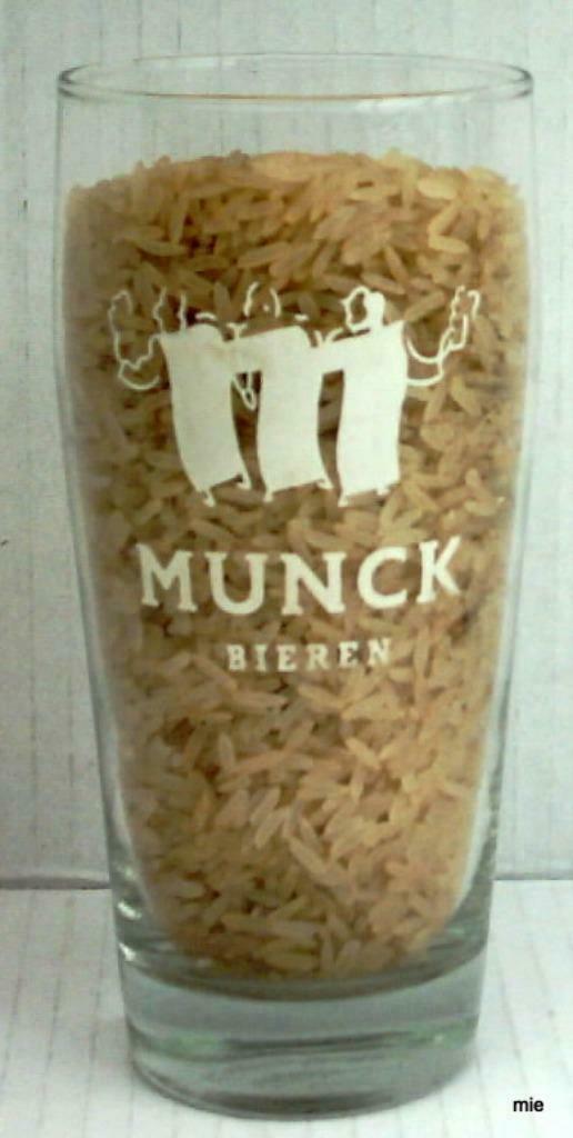 bier brouwerij glas De Gomme Munck bieren Ruddervoorde, Verzamelen, Ophalen of Verzenden, Zo goed als nieuw, Borrel- of Shotglas