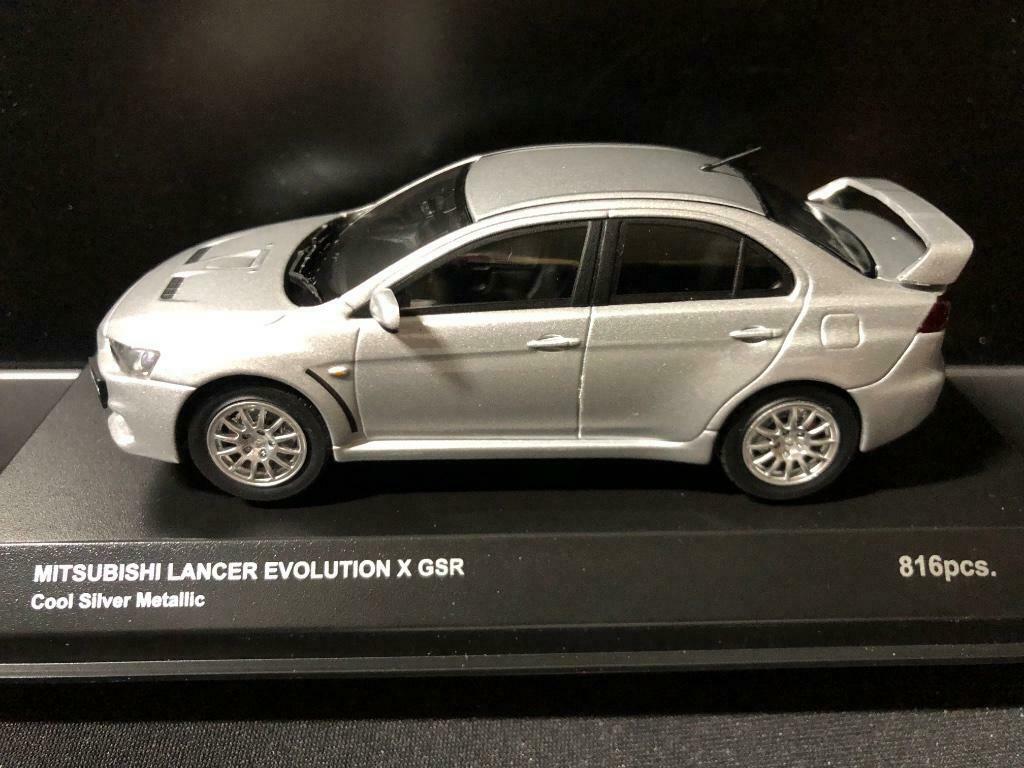 KYOSHO Mitsubishi Lancer Evolution X GSR Limited 816 Stuks, Hobby & Loisirs créatifs, Voitures miniatures | 1:43, Enlèvement ou Envoi