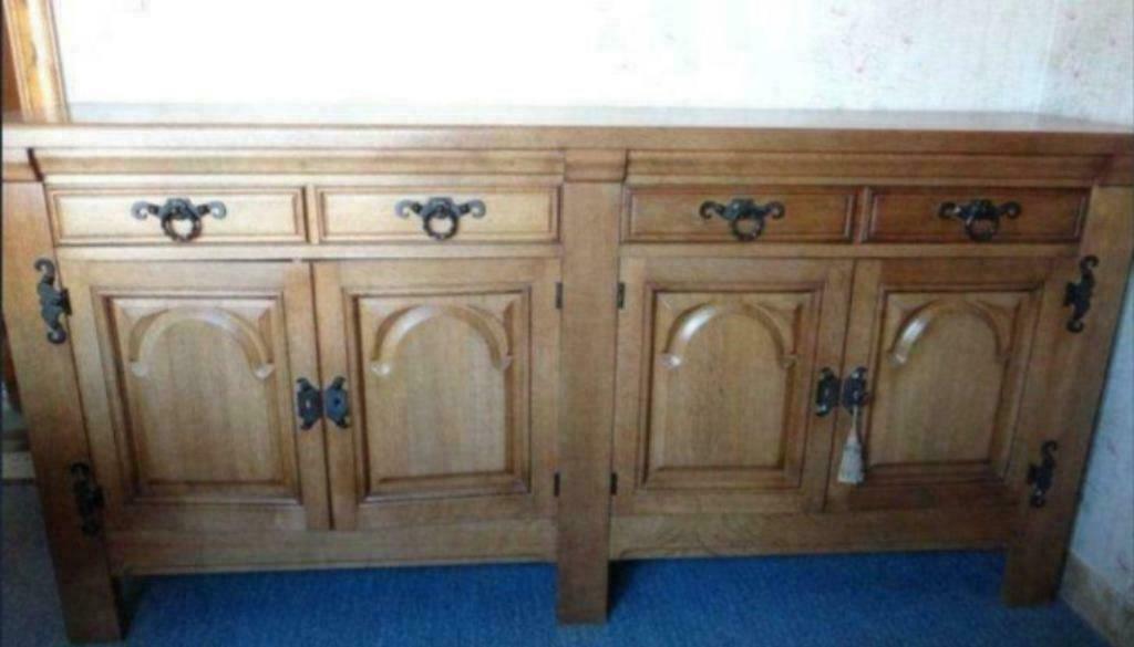 Salle à manger en Chêne massif → à vendre en un seul lot, Maison & Meubles, 200 cm ou plus, Enlèvement, Chêne, Rectangulaire