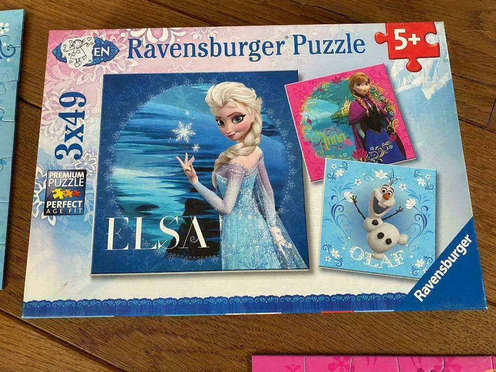 Elsa puzzel, Ophalen, 10 tot 50 stukjes, Zo goed als nieuw, 6 jaar of ouder