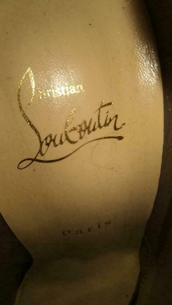 585B* Christian LOUBOUTIN boots authentiques (38), Autres couleurs, Escarpins, Porté, Christian Louboutin