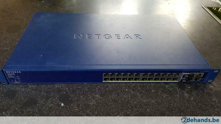 Sterk verlaagd in prijs: Netgear FS728TP 24+4 PoE Switch, Ophalen, Gebruikt
