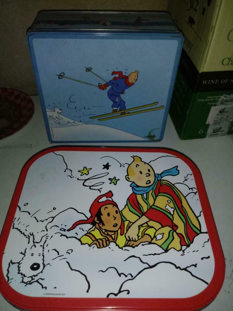 Blikken dozen kuifje, Envoi, Utilisé, Biscuits, Autres marques