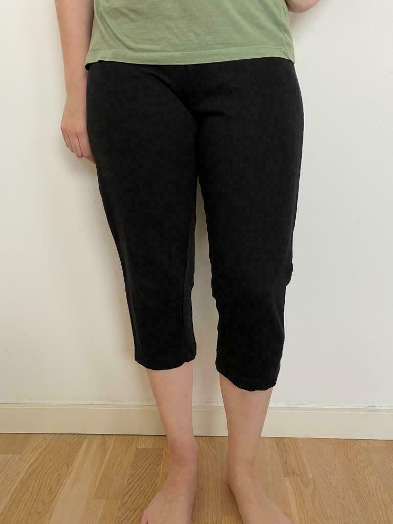 3/4 zwarte broek S, Kleding | Dames, Zwart, Ophalen of Verzenden, Maat 36 (S), Gedragen