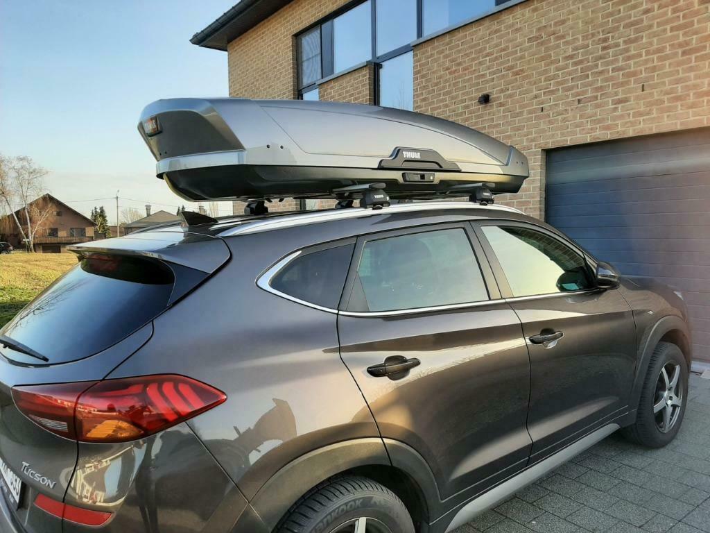 Te huur: maxi dakkoffer Thule Motion XT XXL - 610L, Auto diversen, Dakkoffers, Ophalen, Zo goed als nieuw