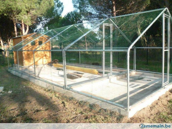 Voliere 8x4x2,25m chatiere 32m² poulailler XXL NEUF, Animaux & Accessoires, Envoi, Neuf