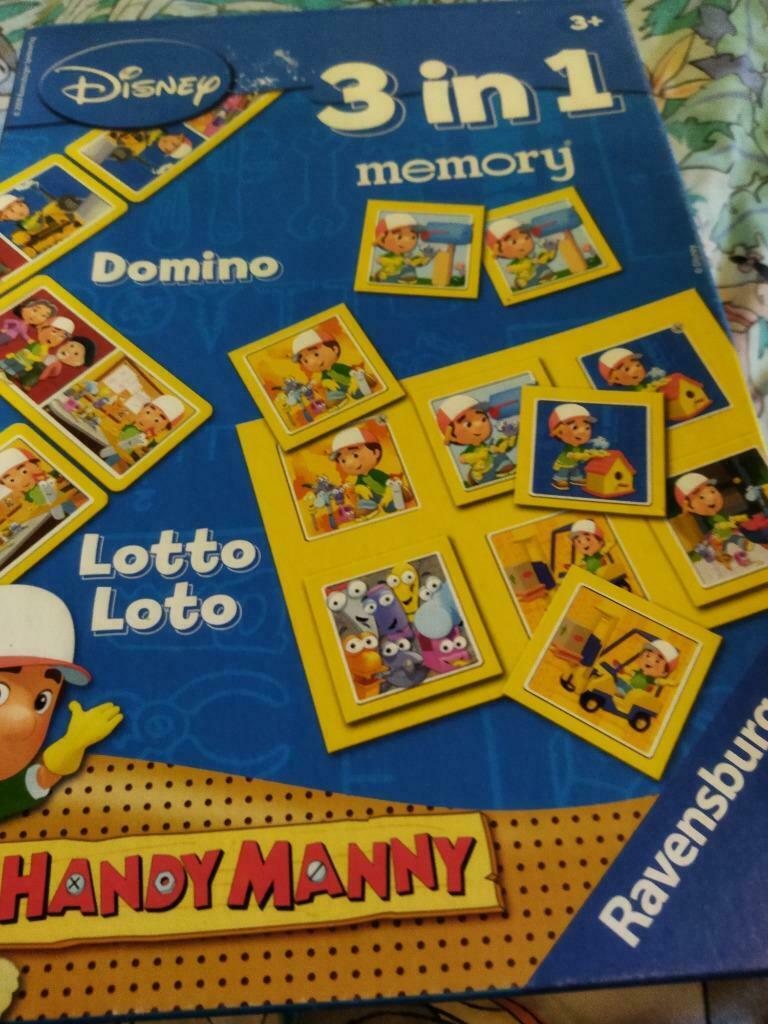 jeu 3 en 1 memory, loto, domino, 1 ou 2 joueurs, Enlèvement ou Envoi, Comme neuf, Ravensburger