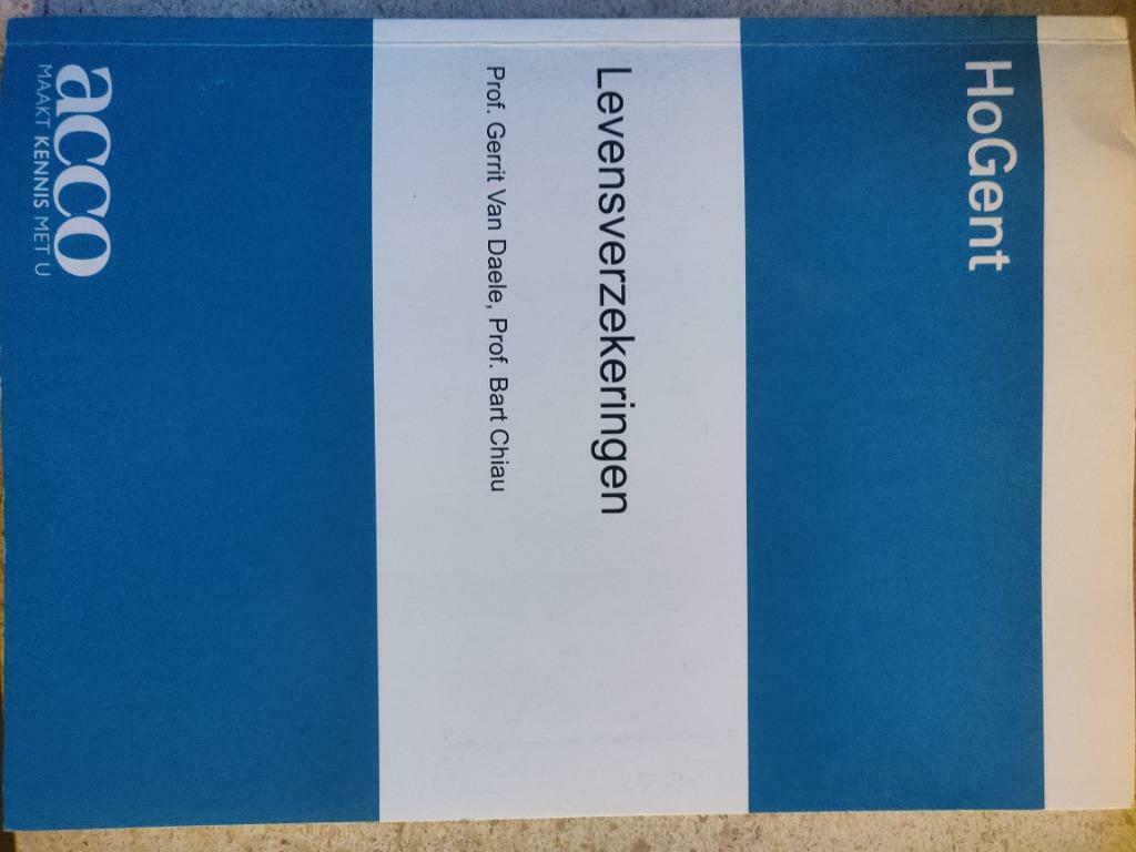 Levensverzekeringen, Prof. Gerrit Van Daele, Boeken, Ophalen of Verzenden, Gelezen, Hoger Onderwijs, Acco