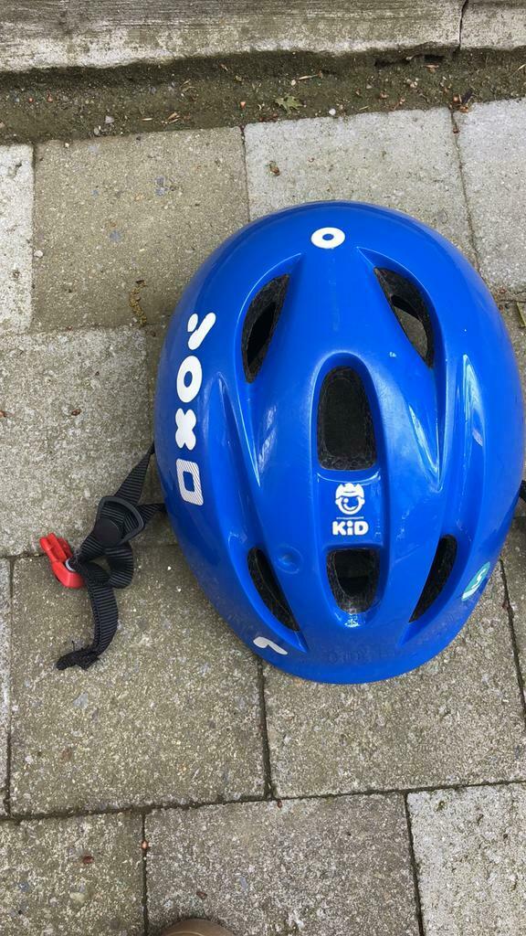 Fietshelm blauw en roos  S 47-53 cm, Ophalen of Verzenden, Zo goed als nieuw, S, Decathlon