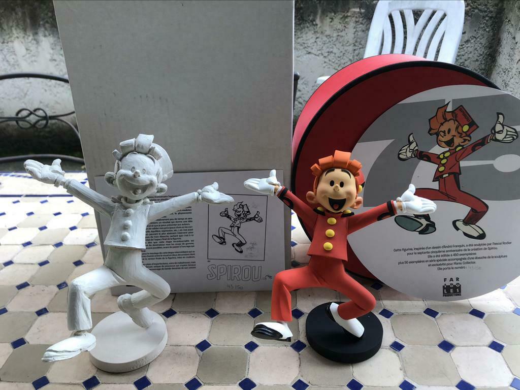 Statue Fariboles Spirou 75 eme anniversaire exclu - 50 ex, Utilisé, Autres types