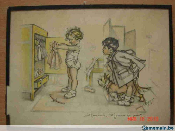 reproduction 3 de Germaine Bouret 1935 - germaine bouret, Ophalen of Verzenden