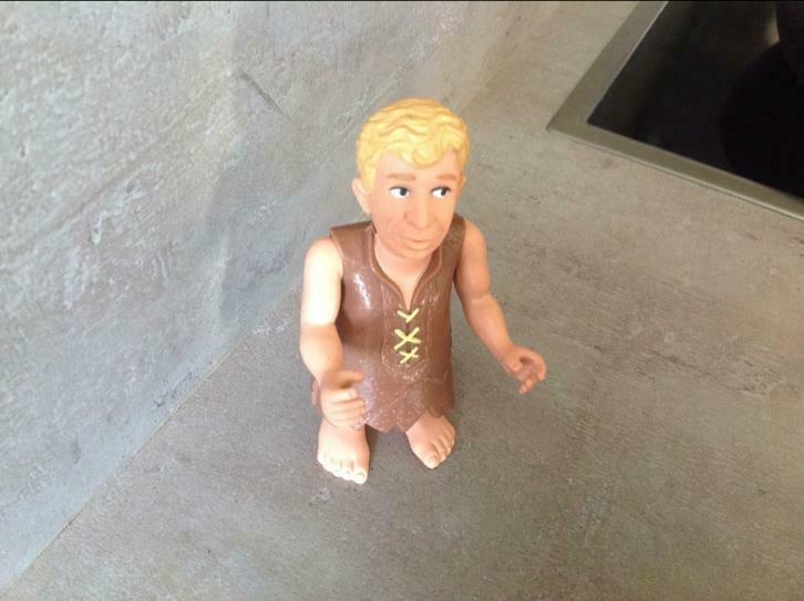 Vintage figuurtje flintstone barney 14 cm, Verzamelen, Ophalen of Verzenden, Gebruikt