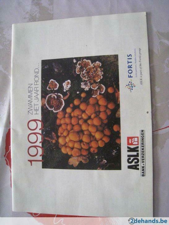 Kalender "zwammen het jaar rond" 1999 / gratis, Verzenden, Zo goed als nieuw