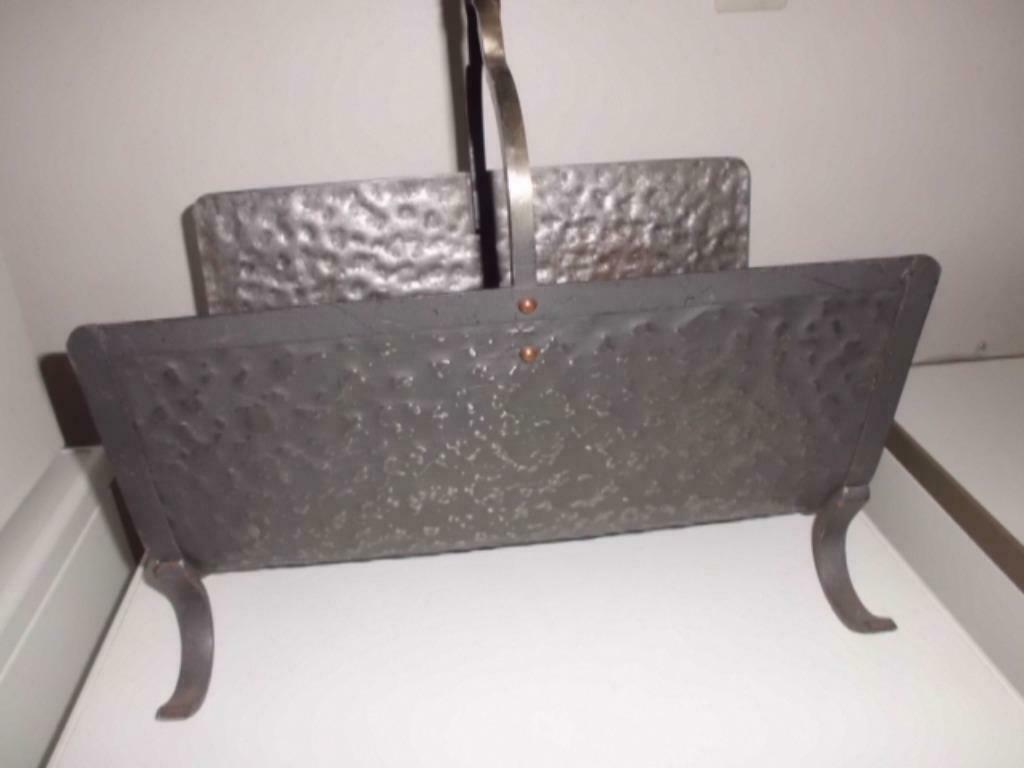 Smeedijzeren houtkorf voor bij haard, Ophalen of Verzenden, Zo goed als nieuw, Houthaard