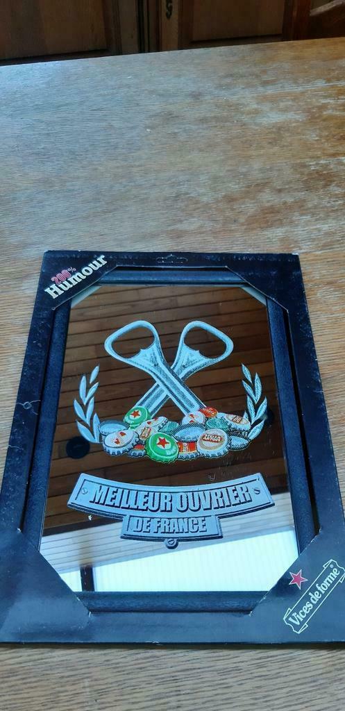 Cadre avec bière miroir publicitaire, Collections, Marques & Objets publicitaires, Neuf, Panneau publicitaire, Enlèvement ou Envoi