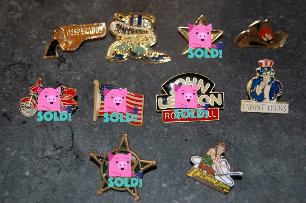 Diverse pins (Desperados/Indiana Jones/USA/Cowboy,..., Ophalen of Verzenden, Nieuw, Speldje of Pin