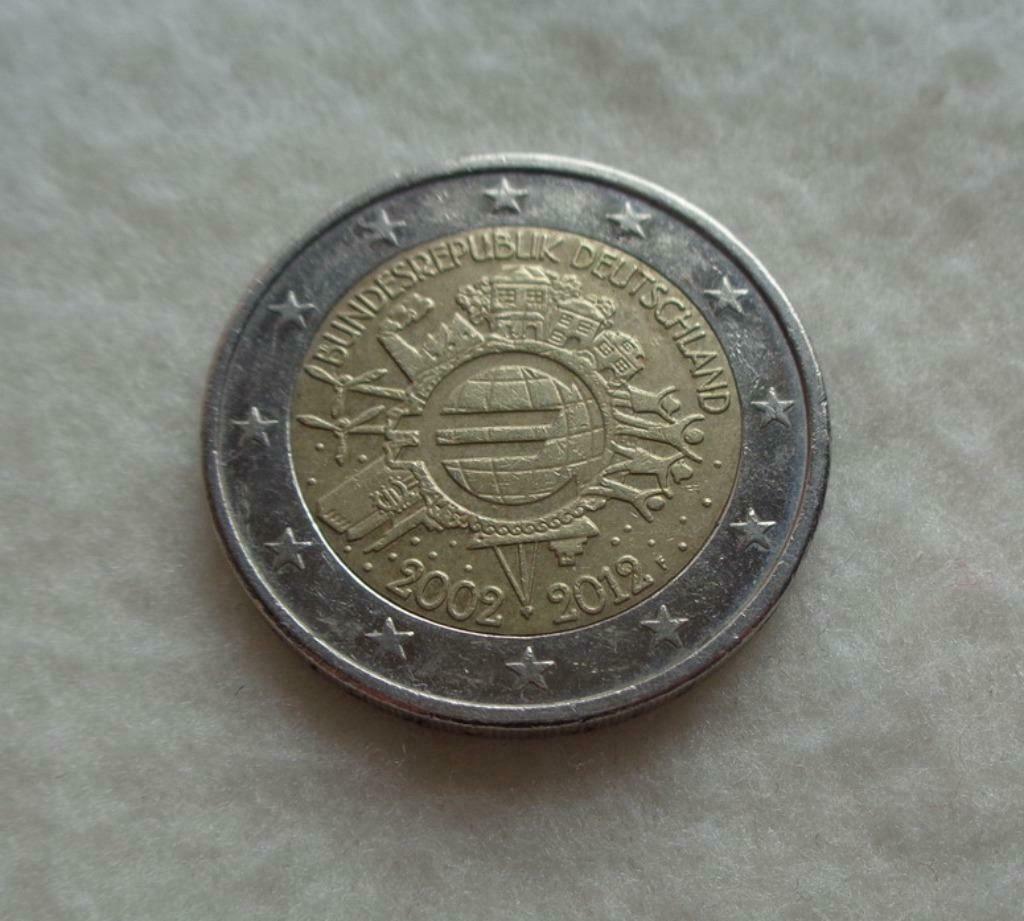 Pièce de monnaie 2 Euros "ALLEMAGNE". 2002/2012- N2, Ophalen of Verzenden, Duitsland, 2 euro