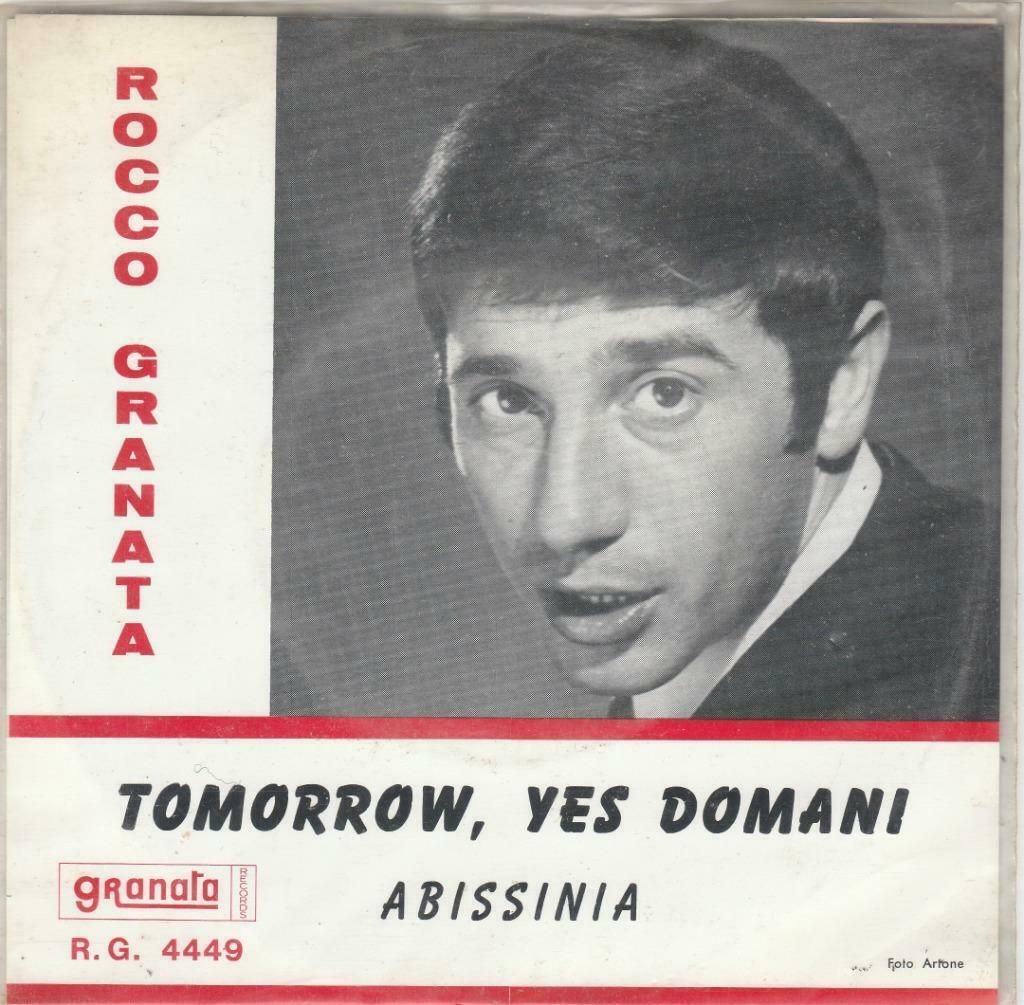 45T: Rocco Granata: Tomorrow, yes domani, Ophalen of Verzenden, 7 inch, Overige genres, Single
