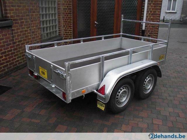 Nieuwe geremde bakaanhangwagen 2,6 x 1,5m te 9300 Aalst, Ophalen, Nieuw