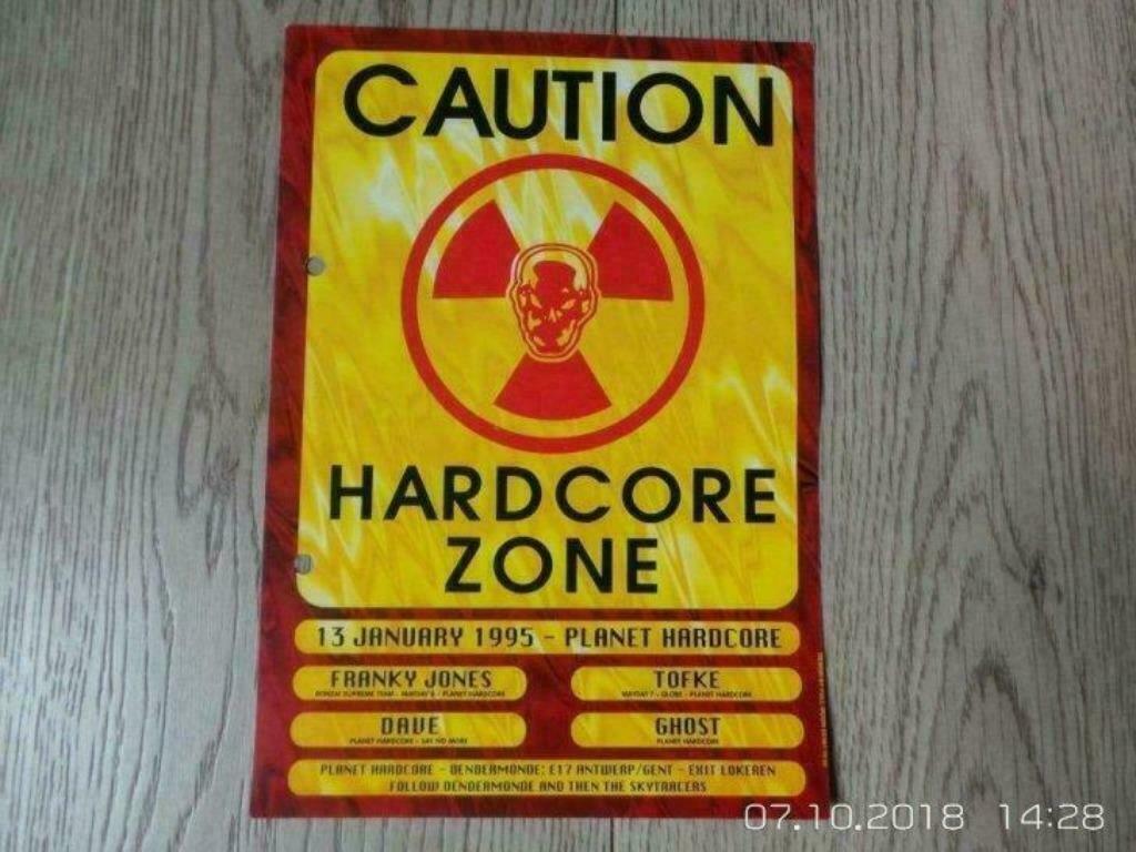 Lot de 3 flyers du Planet Hardcore @ Dendermonde, Collections, Enlèvement ou Envoi, Utilisé, Autres types