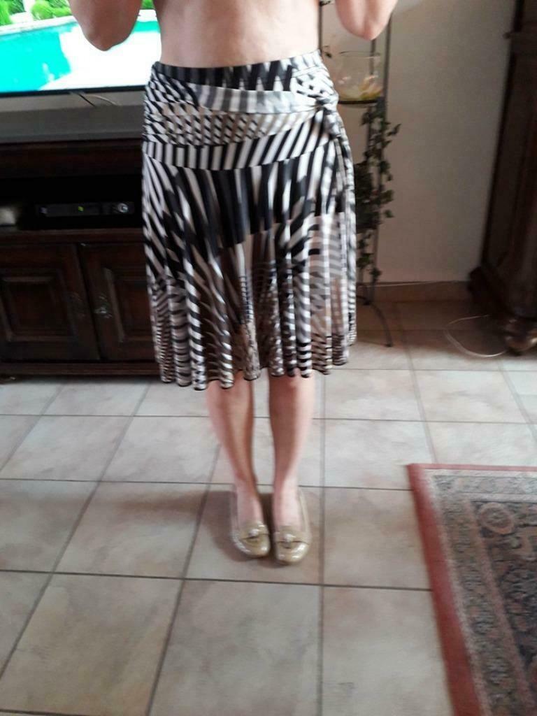 Dames rok in grijs zwart wit en bruin 'BEL & Bo' maat 36, Kleding | Dames, Rokken, BEL & BO, Wit, Ophalen of Verzenden, Knielengte