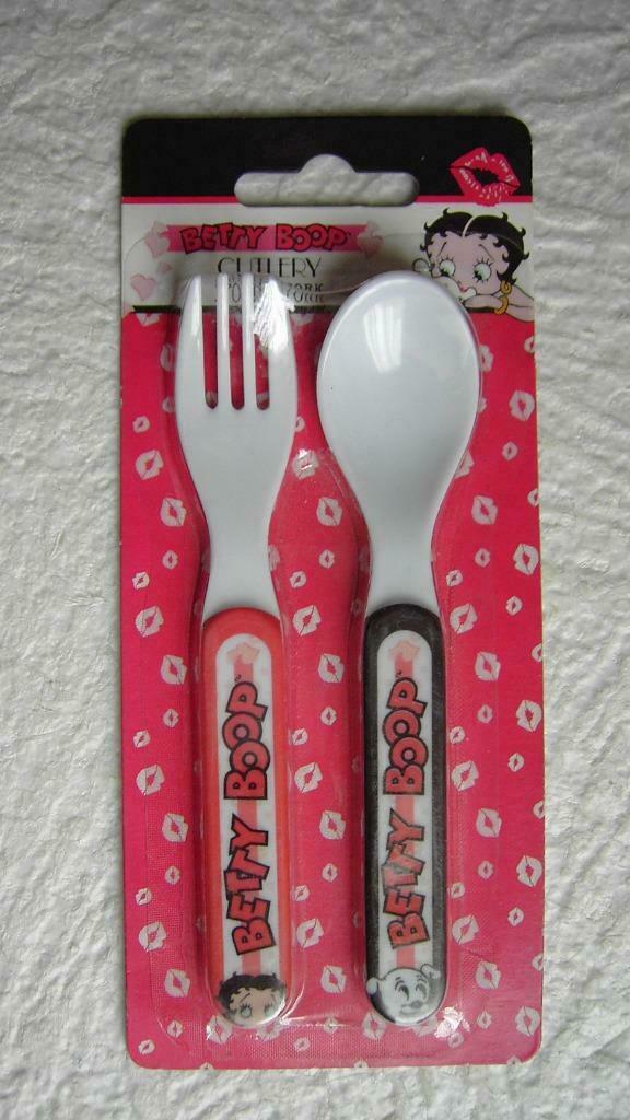 'Betty Boop' - Fourchette & Cuillère En Mélamine, Enlèvement ou Envoi, Neuf, Emballage